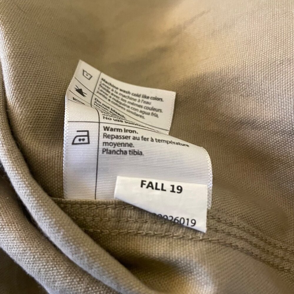 Carhartt Mens Relaxed Fit Button-Up Khaki Shirt Size M - Picture 7 of 8